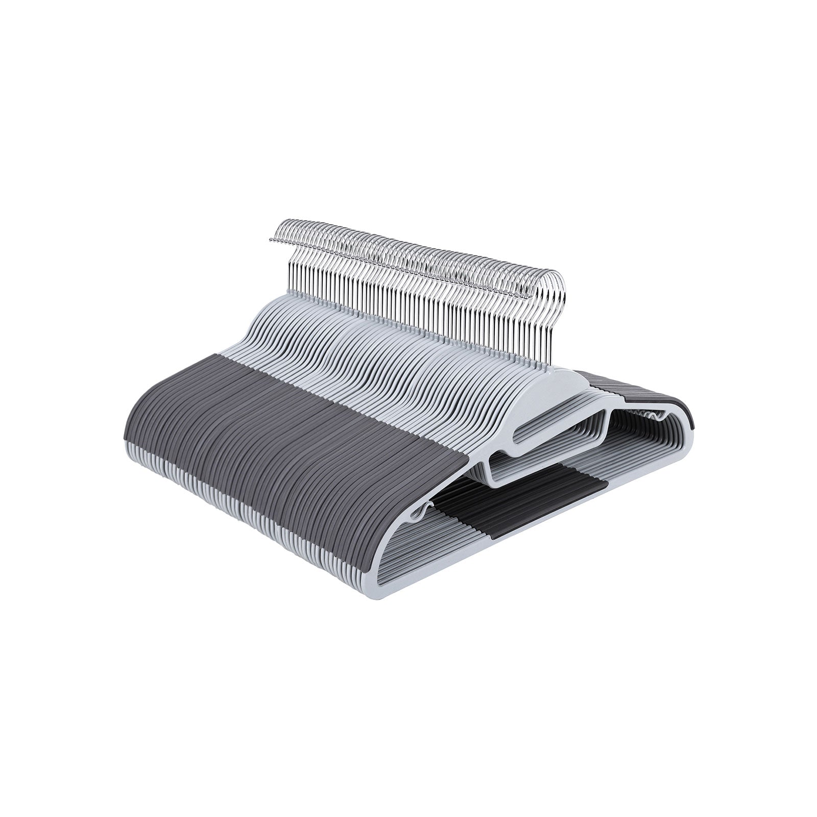 Kledinghangers - Anti-slip - Set van 50 - Grijs