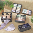 Opbergdozen - Set van 8 - Lade-Organizer - Opvouwbaar - Grijs