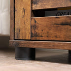 Wastafelmeubel – Badkamerkast met 2 deuren – Industrieel – Bruin