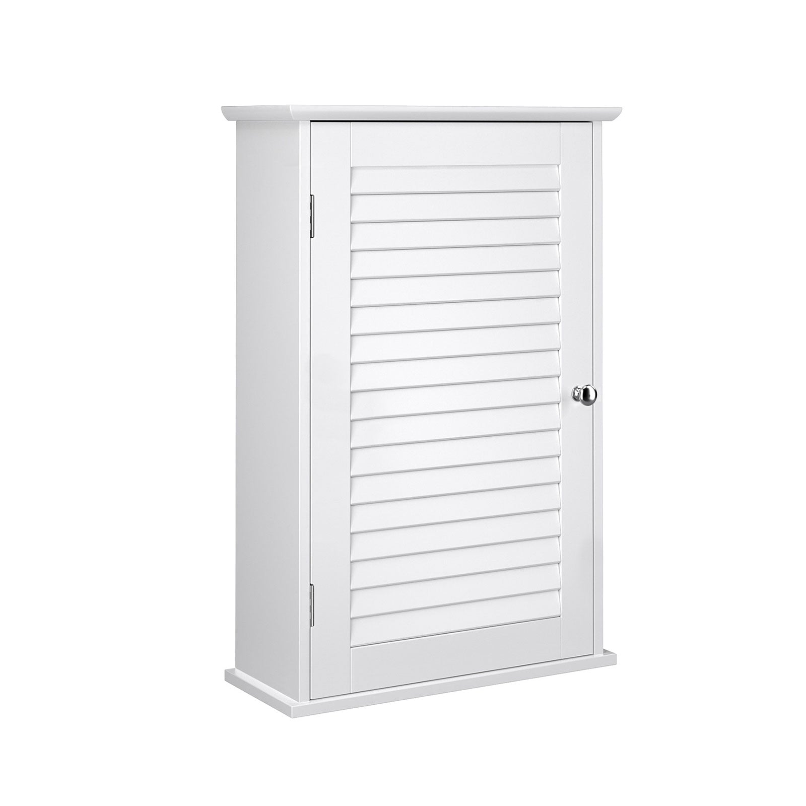 Badkamerkast - Wandkast met deur - 40 x 16 x 60 cm - Hout - Wit
