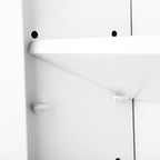 Badkamerkast - Wandkast met deur - 40 x 16 x 60 cm - Hout - Wit