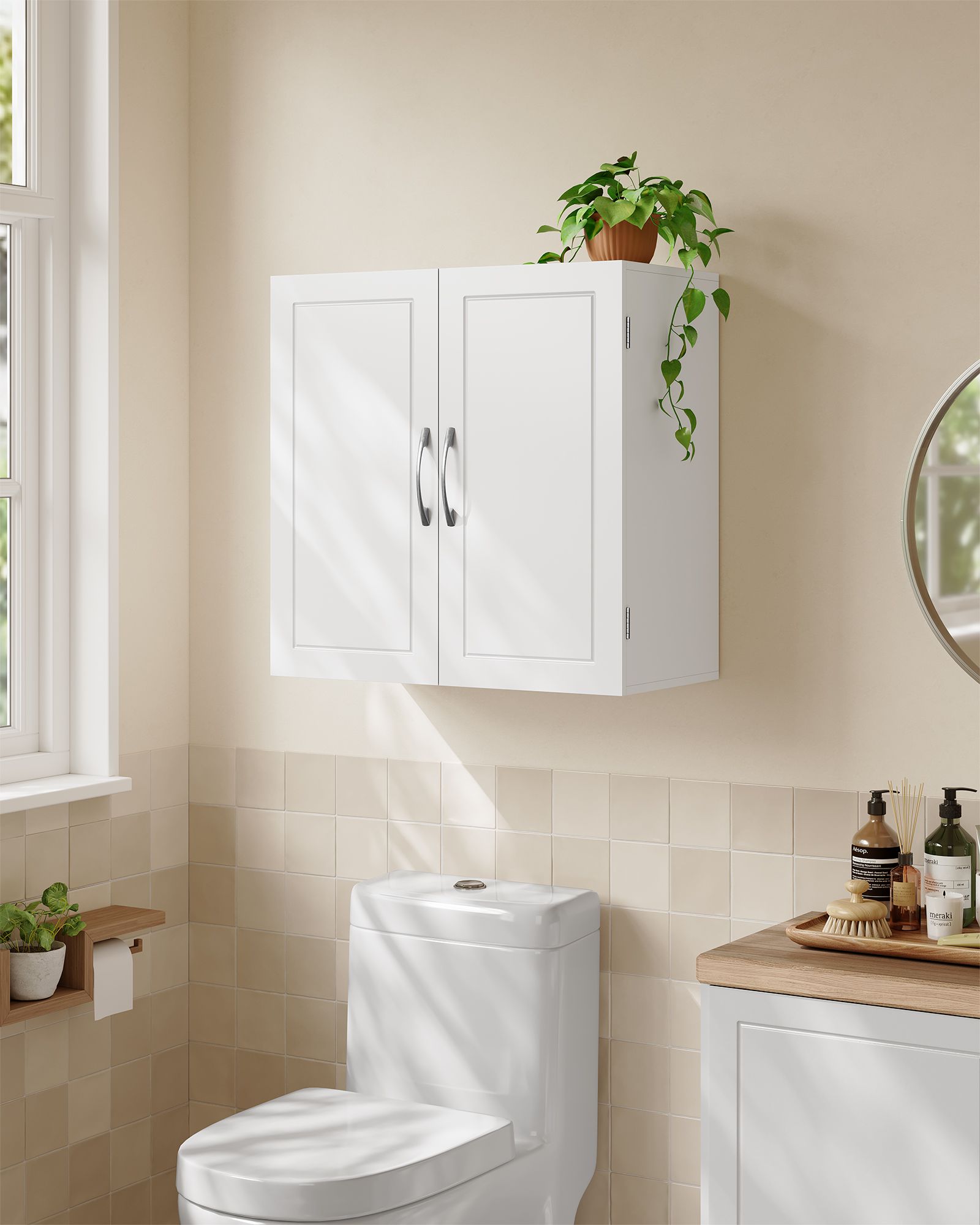 Badkamermeubel – met planken – 30 × 60 × 60 cm
