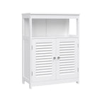 Badkamerkast – met open vak – verstelbare planken – wit