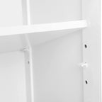 Badkamerkast – met open vak – verstelbare planken – wit