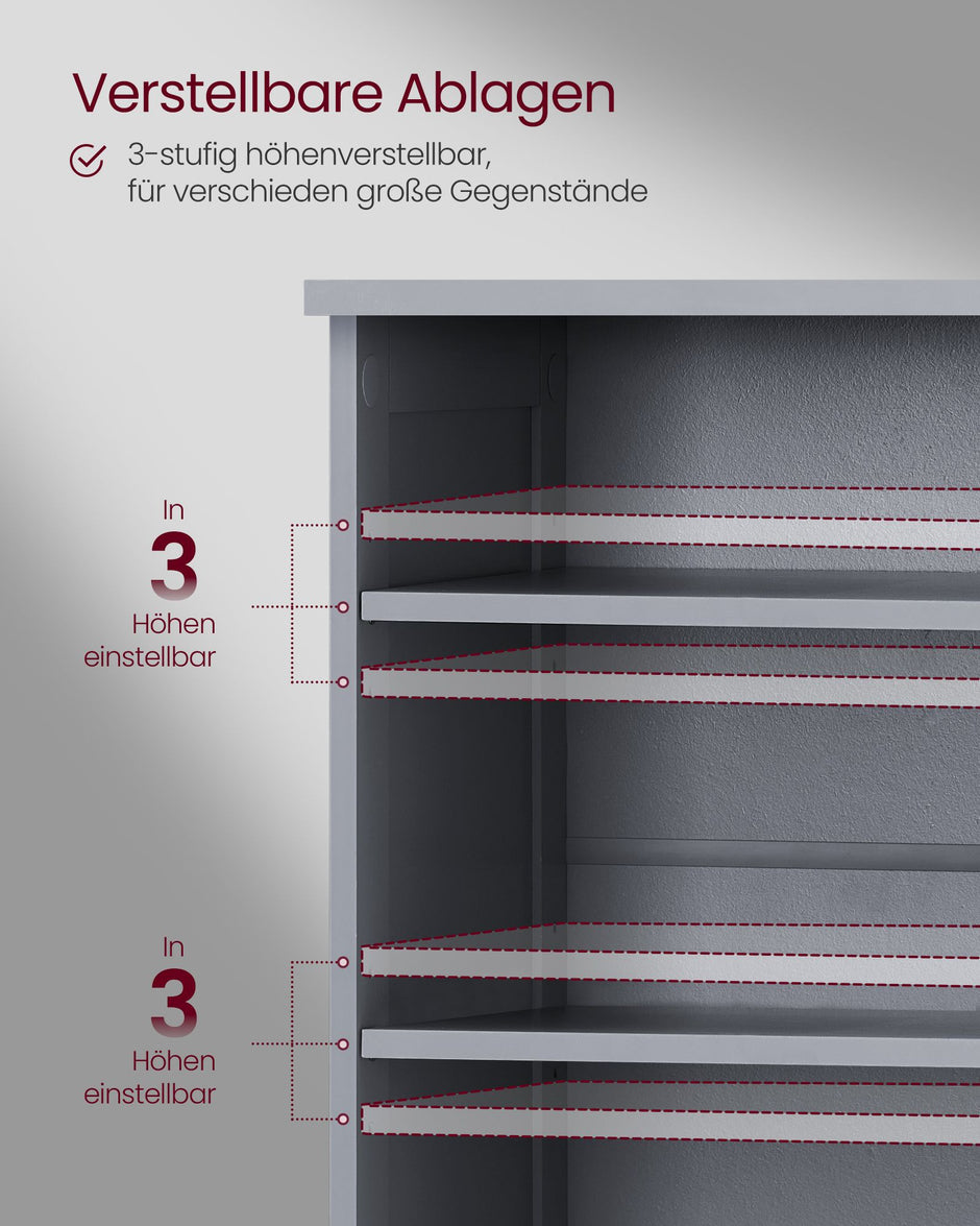 Wastafelkast – extra lang met 2 deuren – duifgrijs