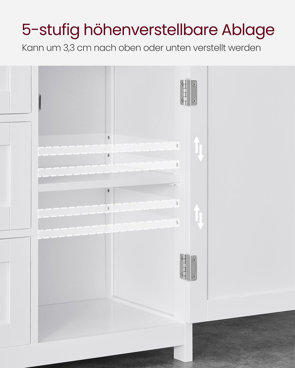 Badkamermeubel – 30 x 60 x 80 cm – met 3 lades