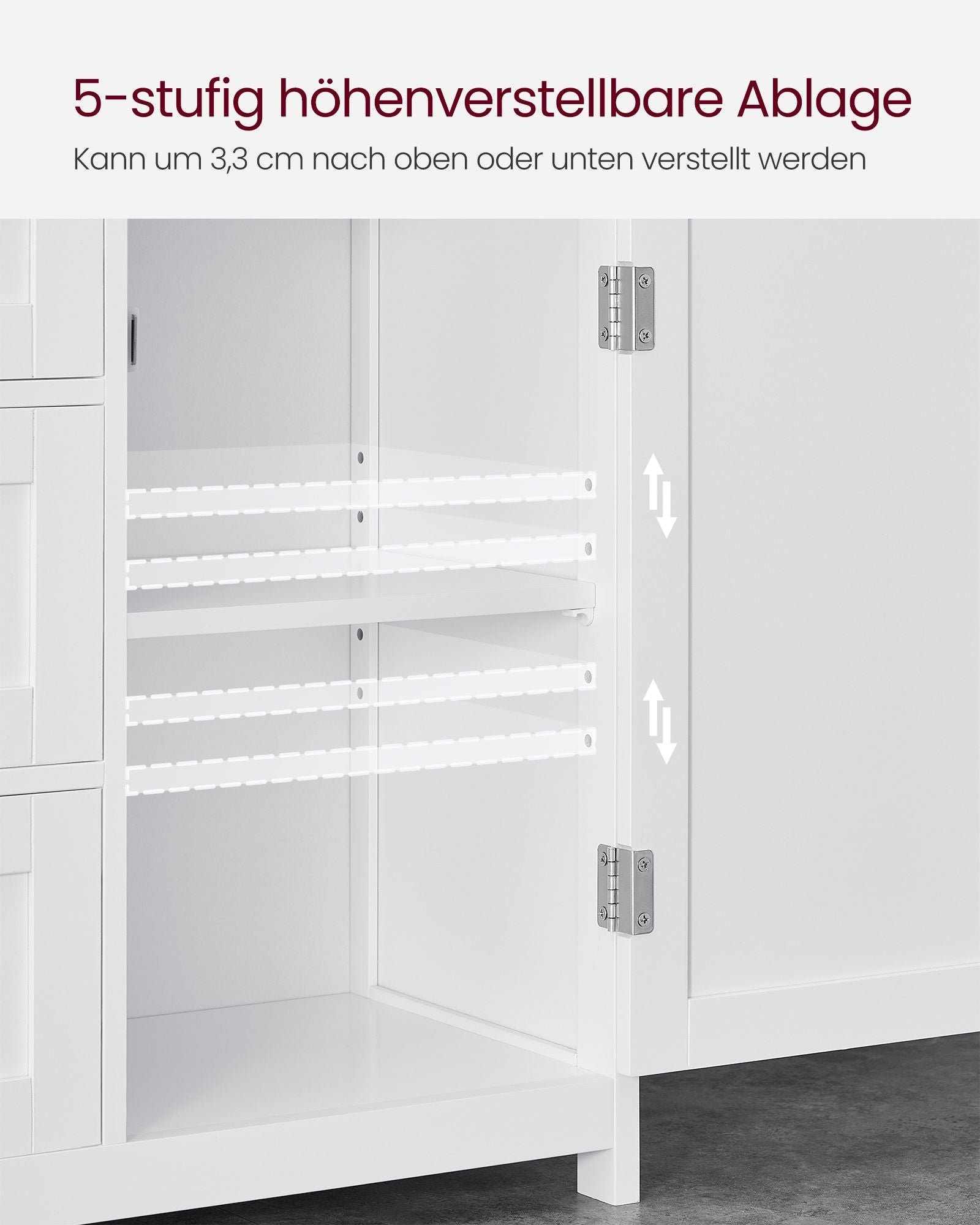 Badkamermeubel – 30 x 60 x 80 cm – met 3 lades