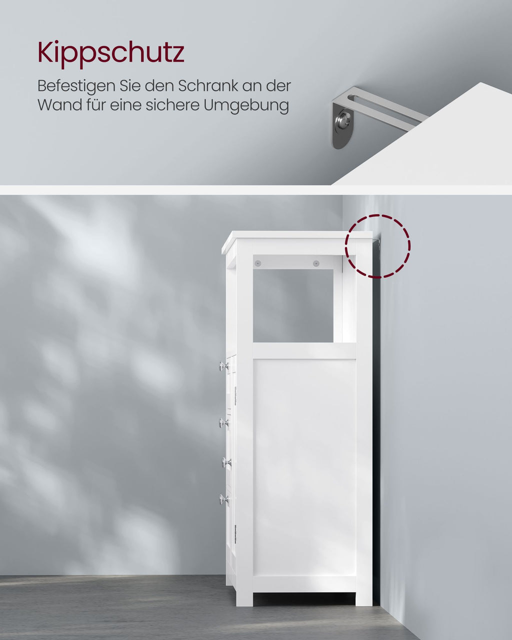 Badkamermeubel – 30 x 60 x 80 cm – met 3 lades