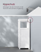Badkamermeubel – 30 x 60 x 80 cm – met 3 lades