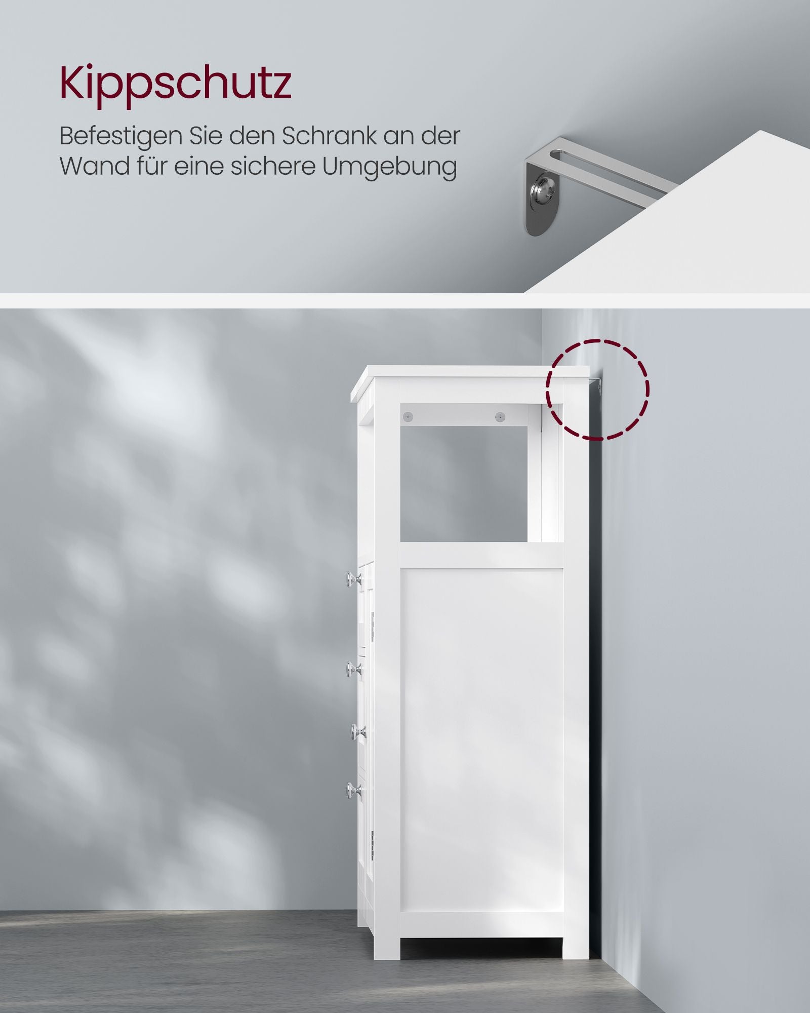 Badkamermeubel – 30 x 60 x 80 cm – met 3 lades