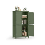 Badkamerkast – Verstelbare plank – 4 Deuren – Grijs