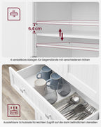 Keukenkast – met planken en lades – Wit