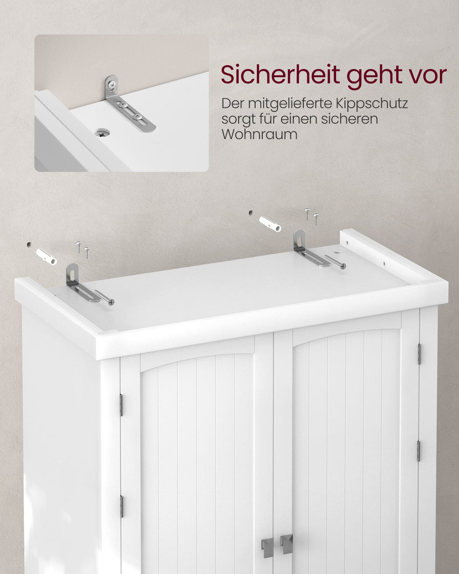 Keukenkast – met planken en lades – Wit