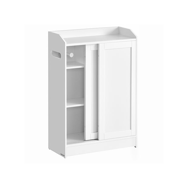 Badkamermeubel – verstelbare planken – wolkwit