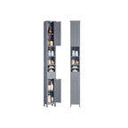 Badkamerkast – verstelbare planken – open – Cloud White