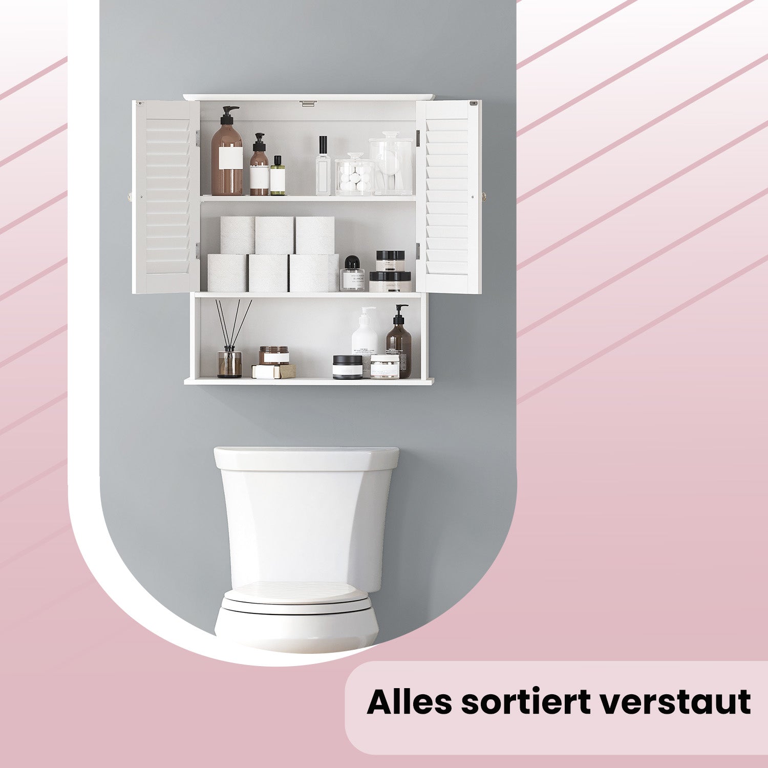 Badkamerkastje – Wandkast of medicijnkast met verstelbare plank