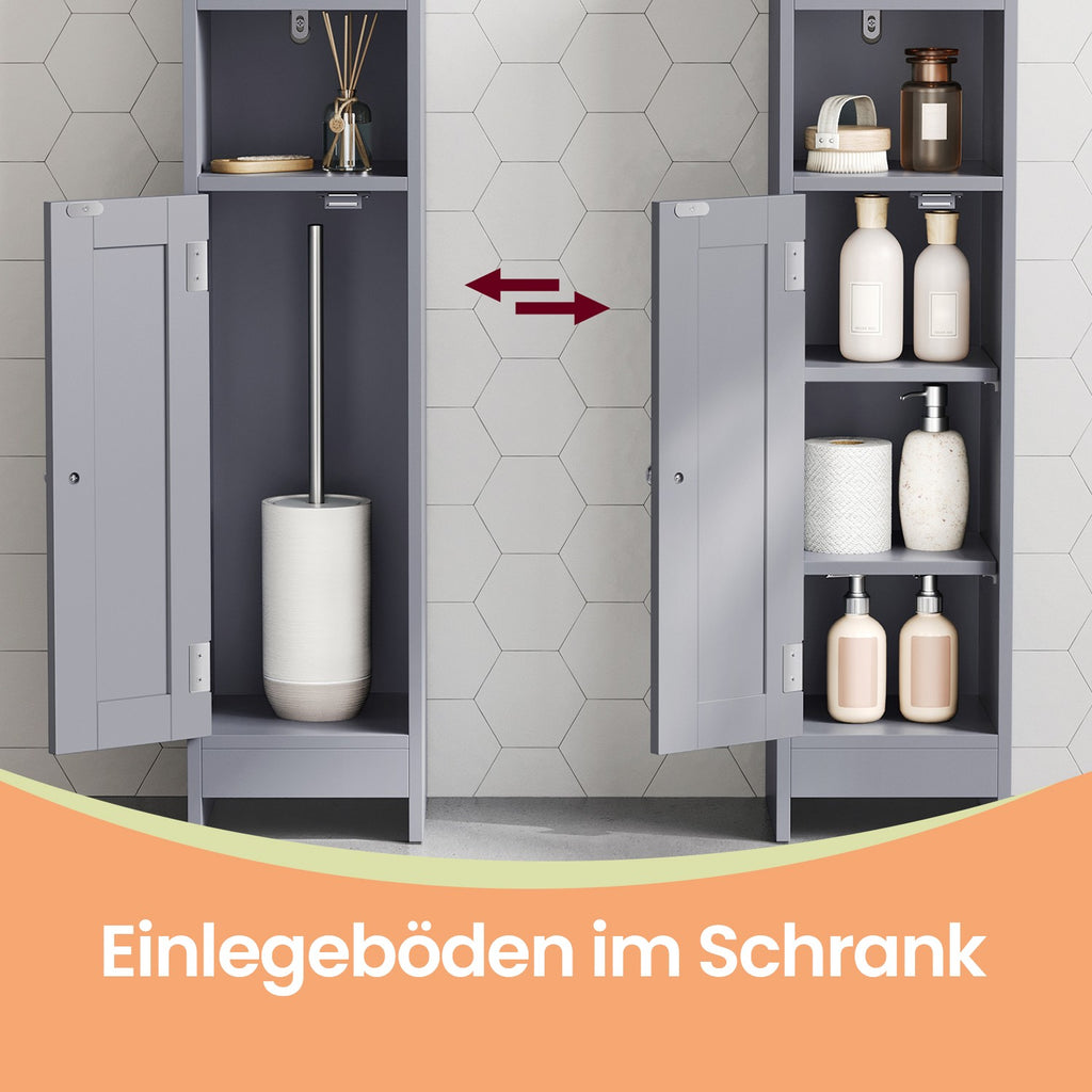 Badkamerkastje – Smal staand kastje, ideaal voor kleine badkamers