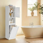 Badkamerkast – Met Wasmand – 40 x 40 x 170 cm