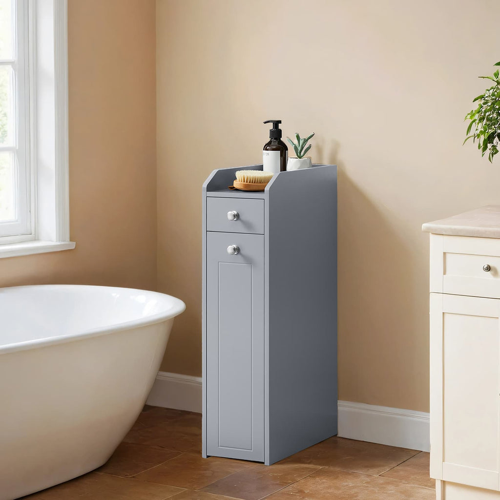 Badkamerkastje – Smal kastje voor toiletpapier, compact ontwerp
