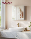 Spiegelkast - 13 x 50 x 60 cm - Wit - 1 deur - Maximale belasting 25,5 kg
