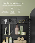 Spiegelkast – met inktzwarte verlichting – inktzwart