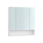 Badkamerkastje – met 3 deuren – 16,5 × 70 × 75 cm – wolkwit