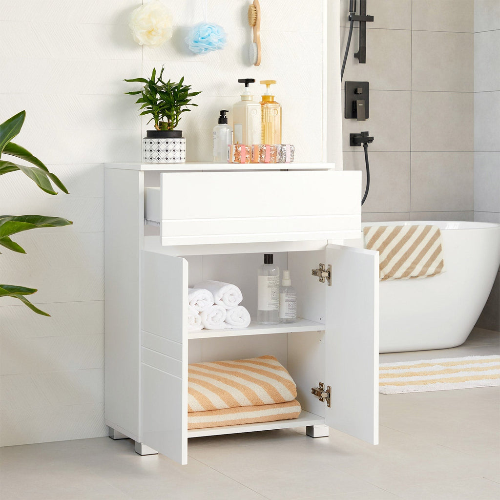 Badkamerkast - Dressoir met lade - Wit