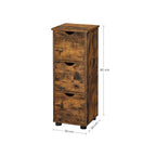 Badkamerkast - Ladekast - 3 lades - Vintage bruin