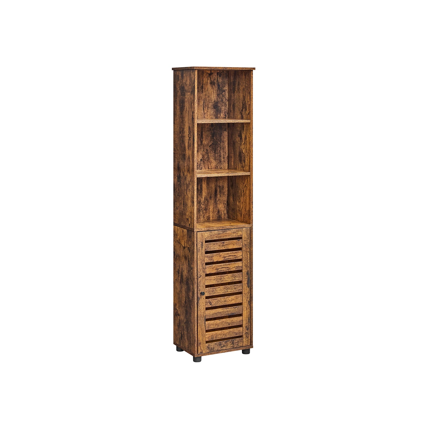 Badkamerkastje – vintage bruin