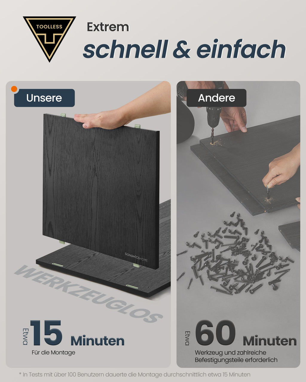 Dressoir – met verlichting & toolless technologie