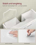 Wastafelmeubel met deuren en compartimenten – Cloud White