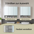 Badkamerkast met 3 deuren, badkamerkast, spiegelkast