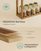Badrek met 3 Verstelbare Planken – 15x60x54 cm – Koffiebruin