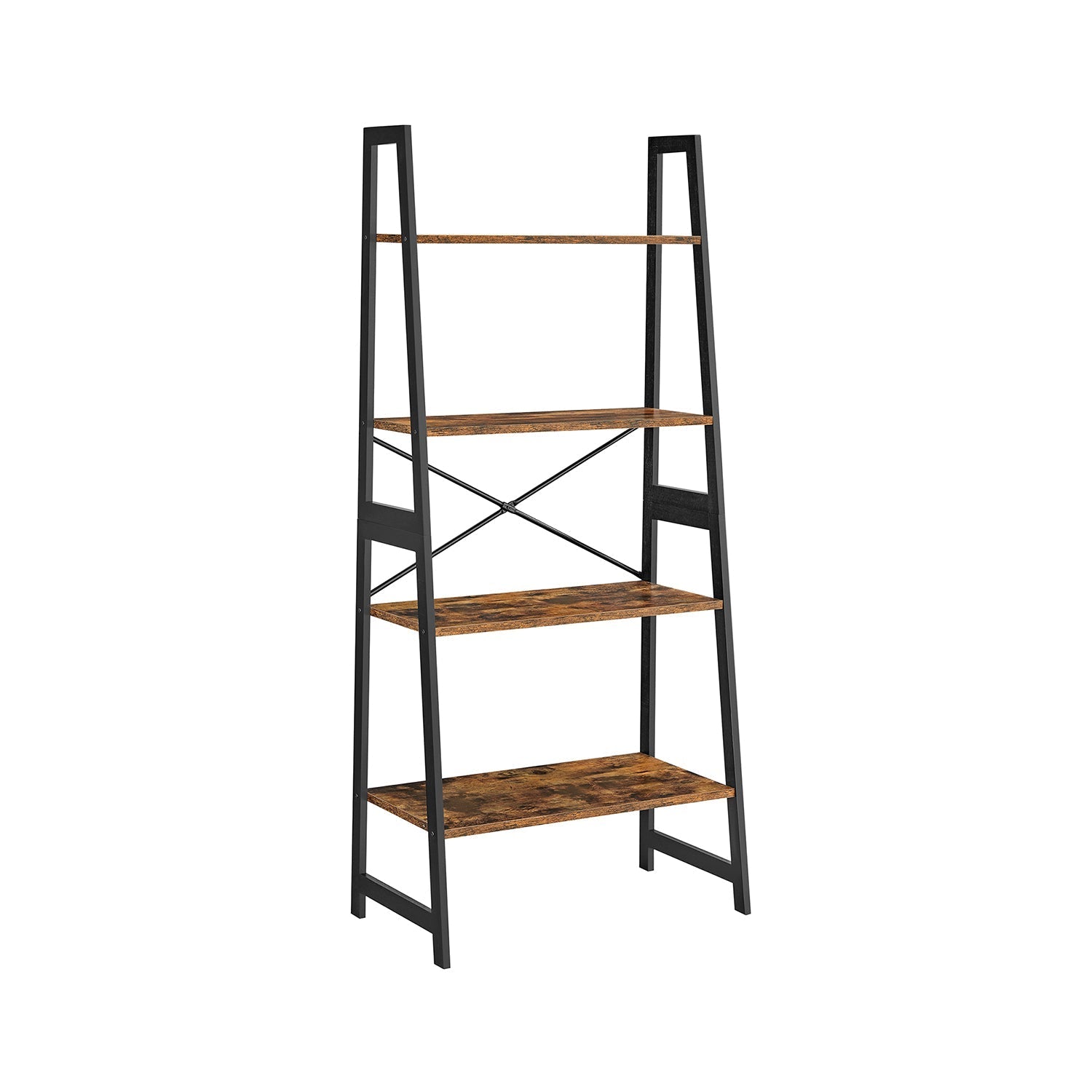 Ladderplank – Industrieel design – Bamboe – Vintage bruin / Zwart