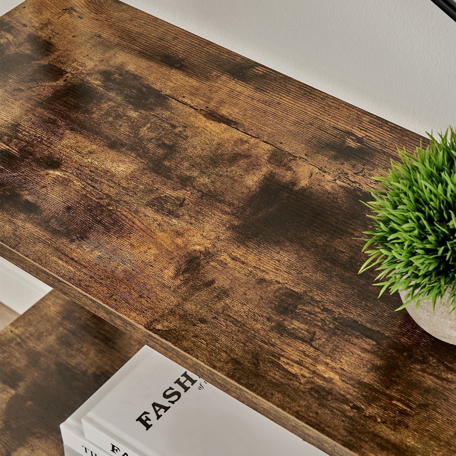 Ladderplank – Industrieel design – Bamboe – Vintage bruin / Zwart