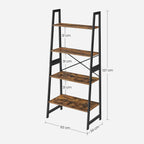 Ladderplank – Industrieel design – Bamboe – Vintage bruin / Zwart