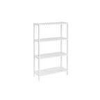 Bamboe badkamerplank 26 x 60 x 100 cm wit