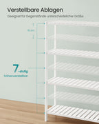 Bamboe badkamerplank 26 x 60 x 100 cm wit