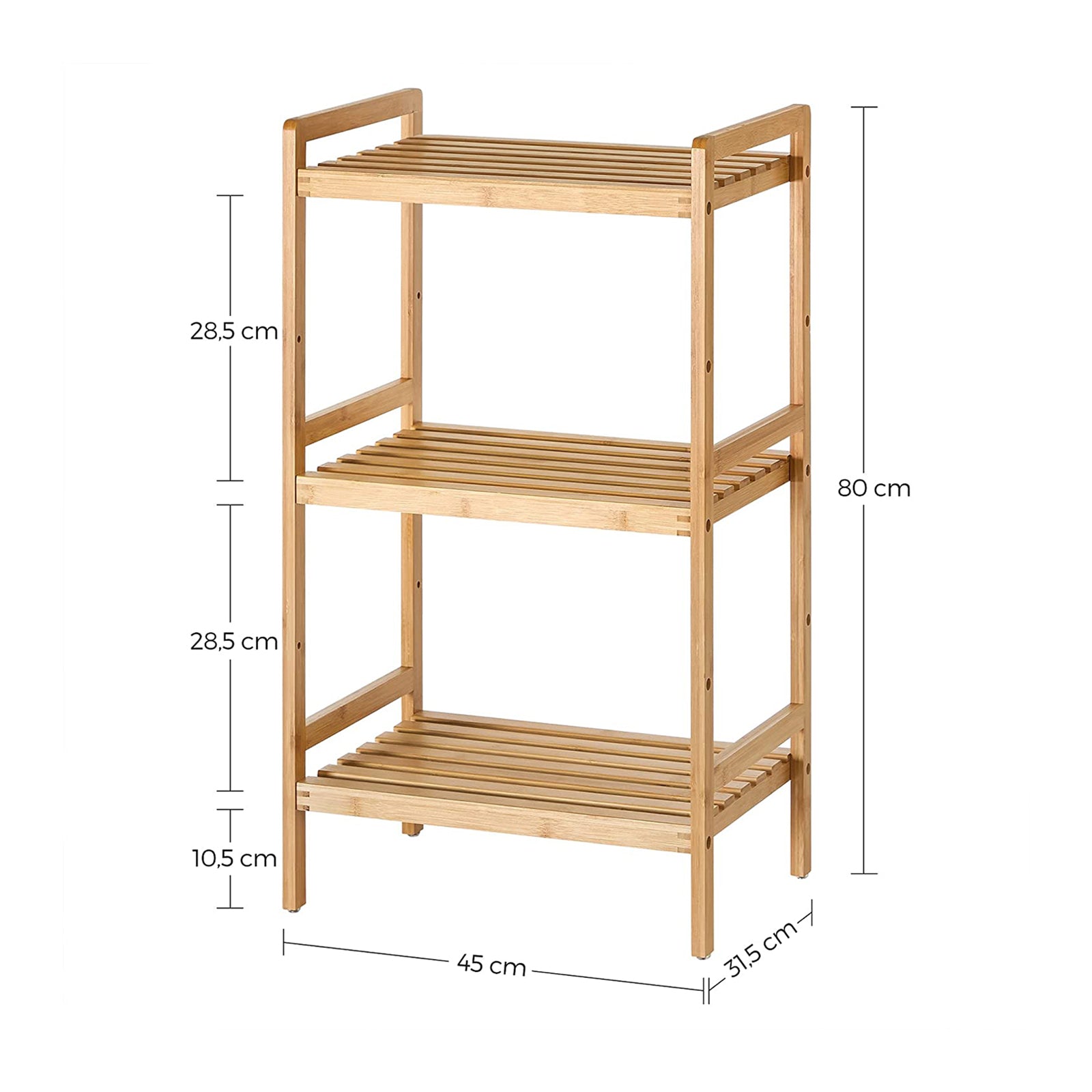 Badkamerrek - Wandrek - Houten badkamerplank - Badkamermeubel