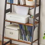 Boekenkast met bamboe frame