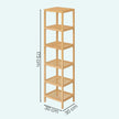 Badkamerrek - Bamboe - 6 Verstelbare Planken - 178 cm - Naturel