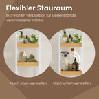 Badkamer trolley – bamboe – wit-natuurlijke kleuren