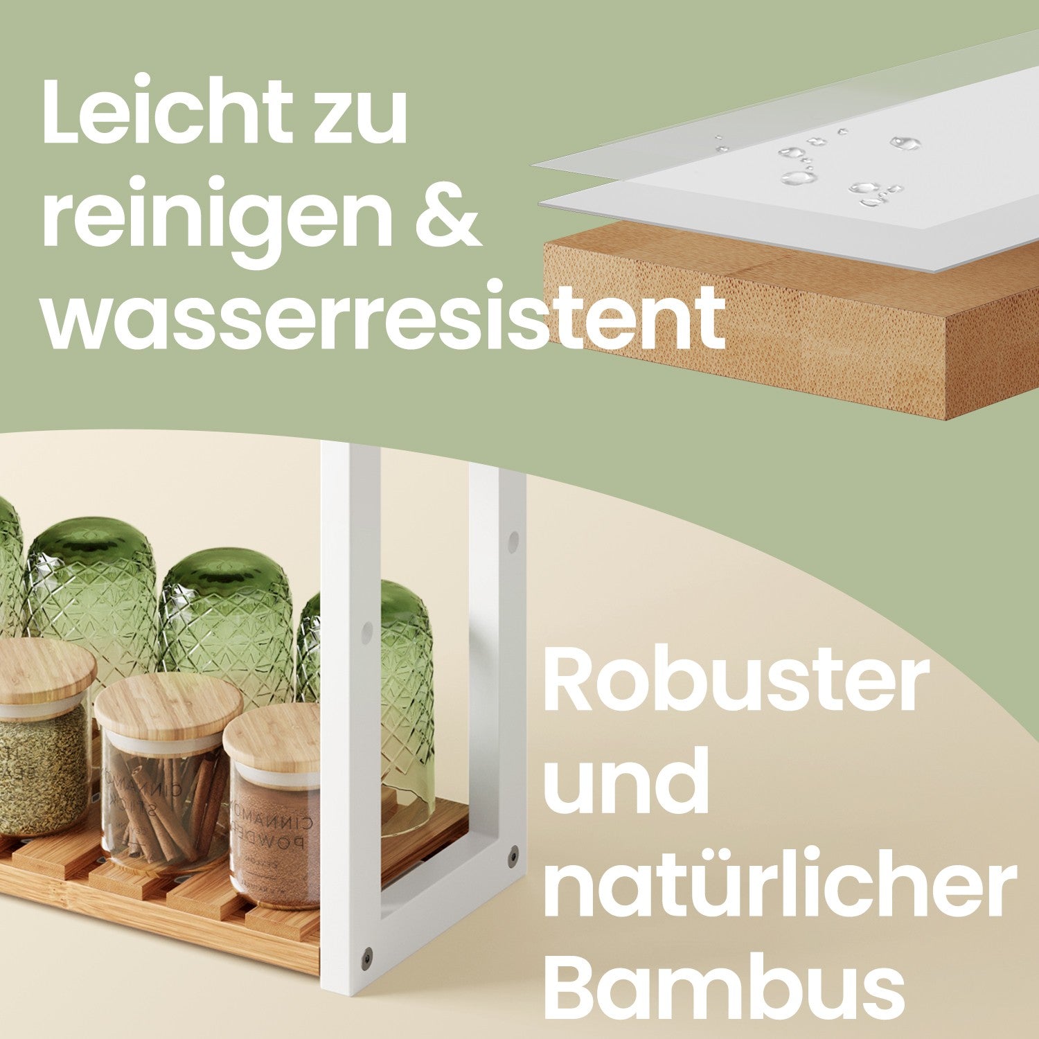 Badkamerplank, badkamerplank, plantenplank met 3 verstelbare planken