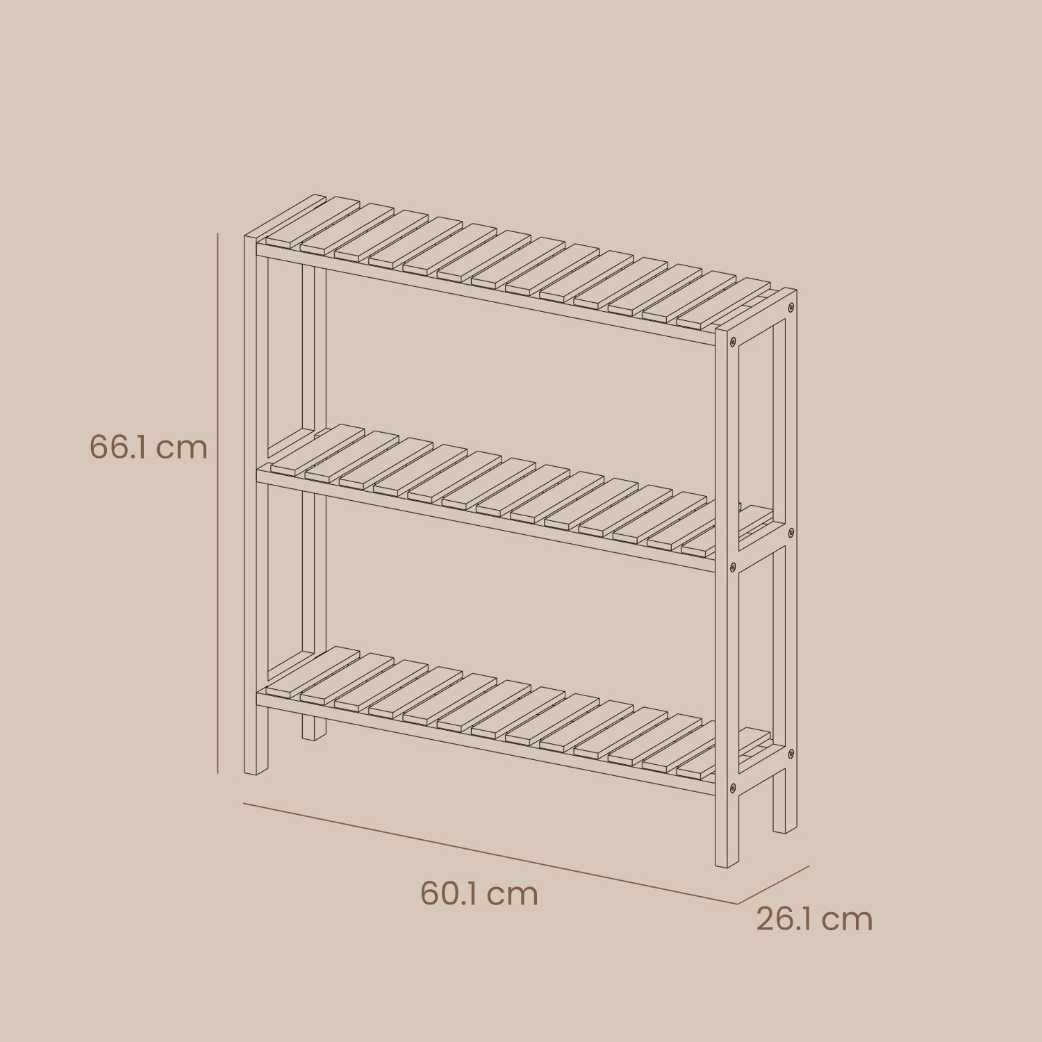 Badkamerplank – Bamboe