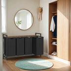 Wasmand met 4 vakken – Wasverzamelaar met plank, grote wasbox