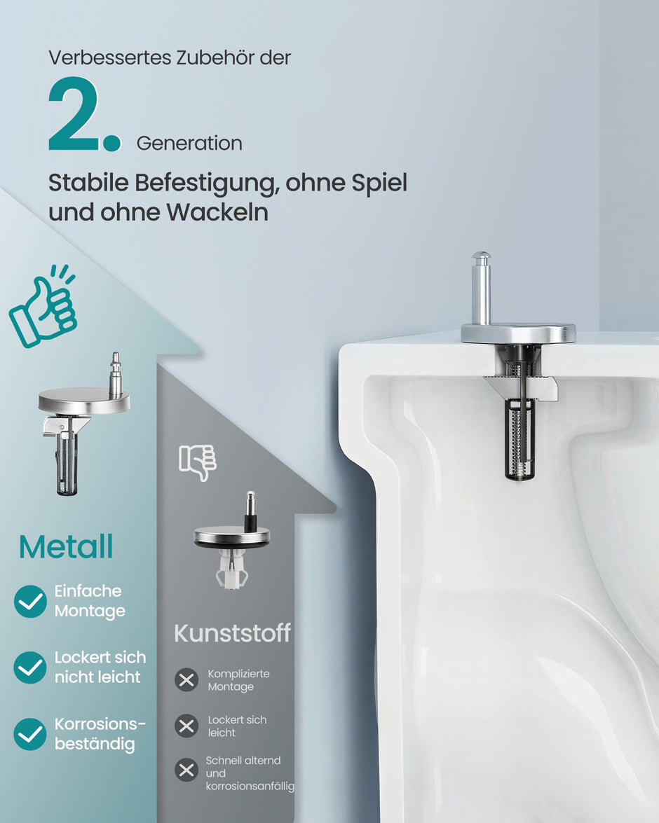 Toiletbril - 42,5 x 36,8 cm - softclose-mechanisme - afneembare zitting - PP-kunststof - wit - maximaal draagvermogen 300 kg