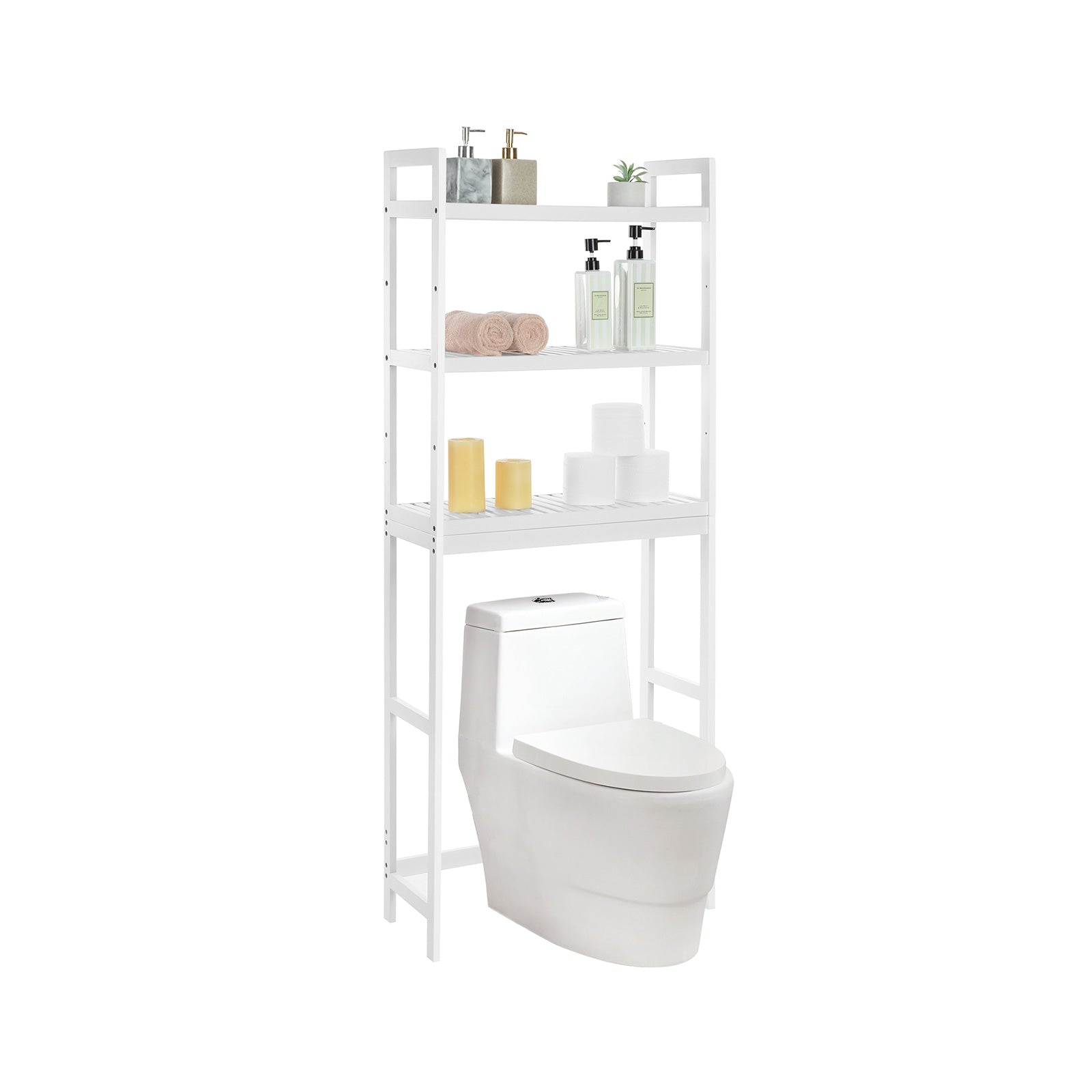 Toiletkast - Opslagkast voor badkamer - Boven het toilet - Wit