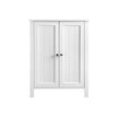 Badkamerkast – dubbele deur – verstelbare planken – wit