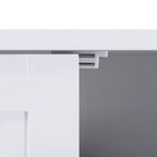 Badkamerkast – dubbele deur – verstelbare planken – wit