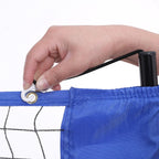 Badmintonnet - Verstelbaar tennisnet - 3 meter - Blauw